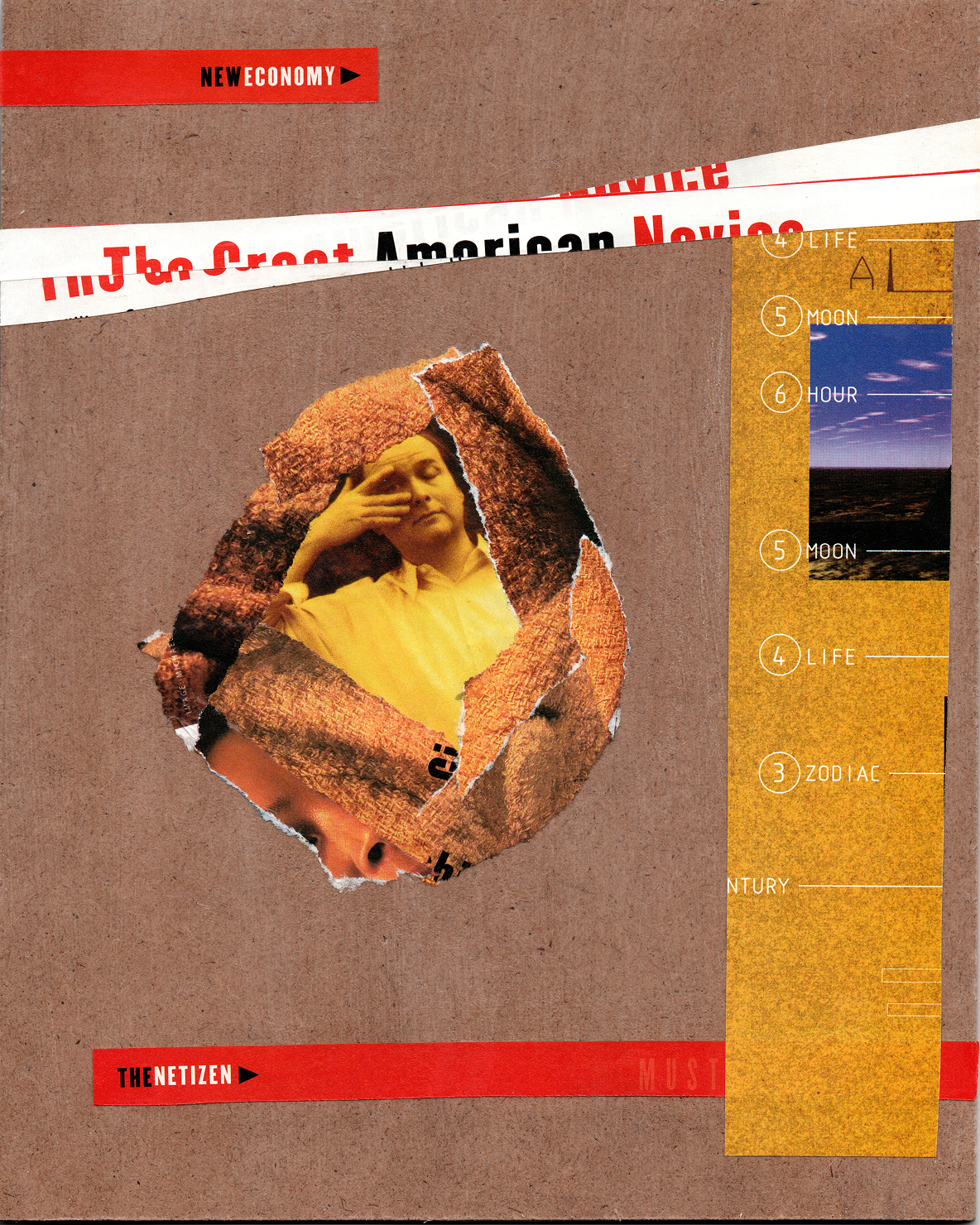 Collage of text and image from Wired and Gaming magazines
