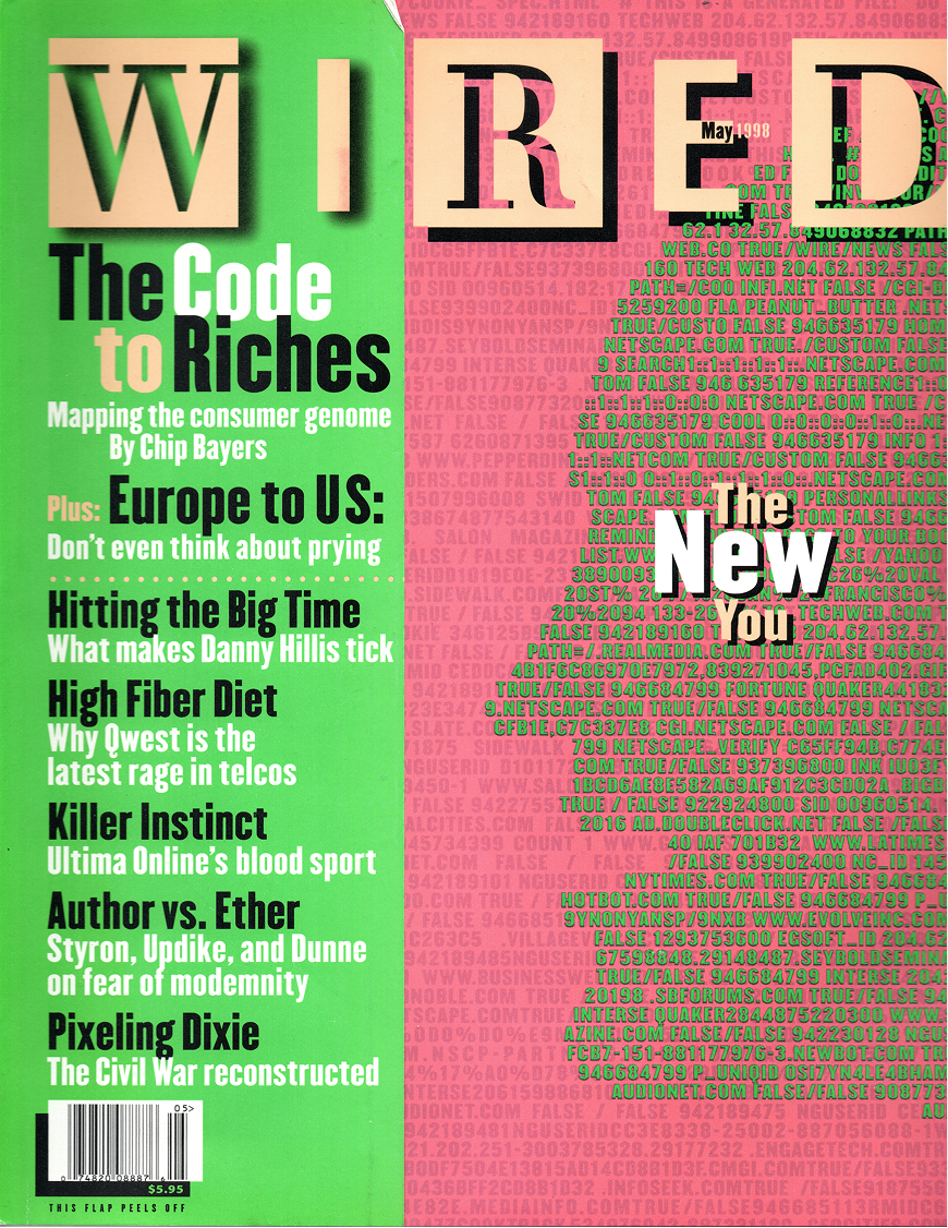 Wired magazine cover, May 1998
