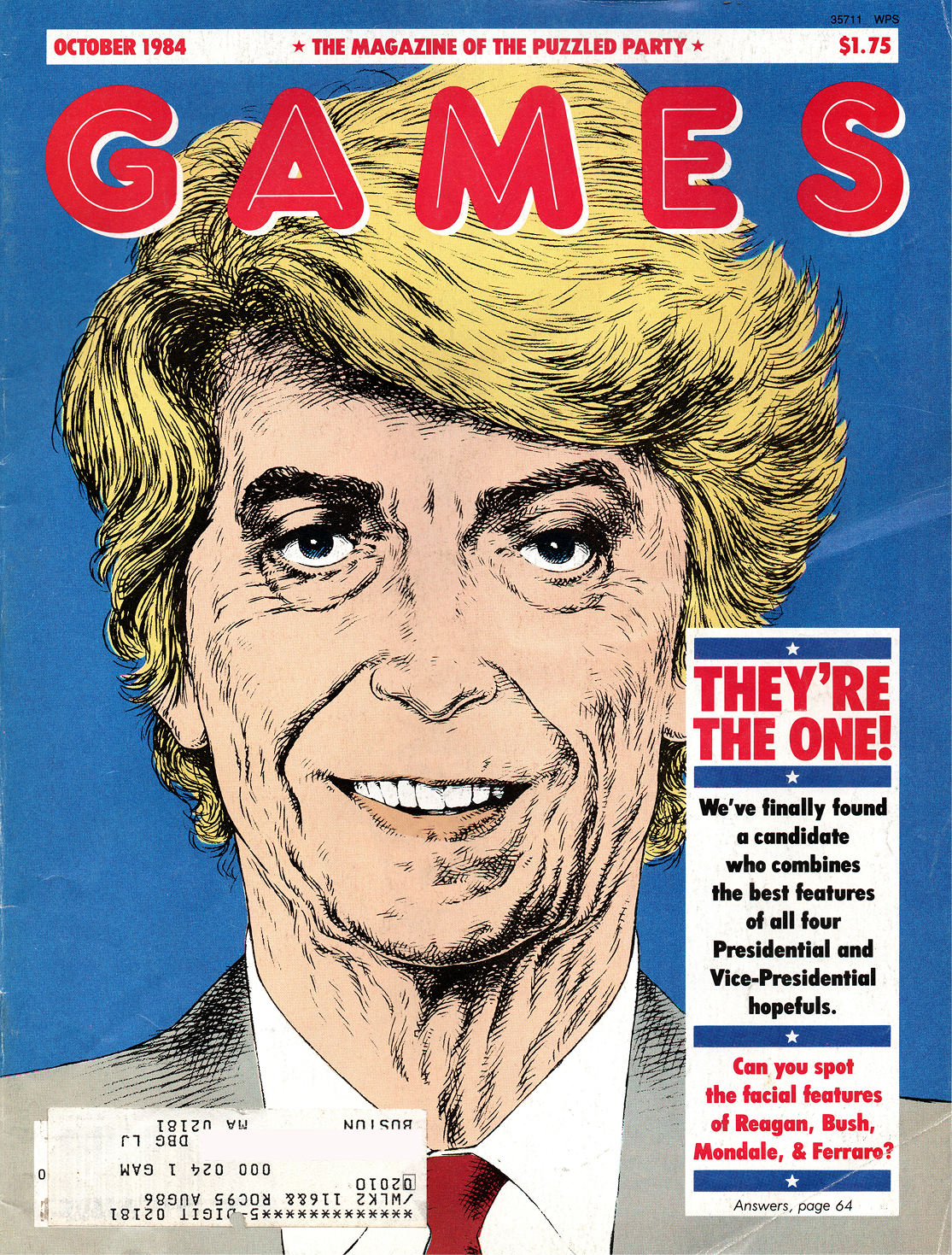 Games magazine, October 1984, cover