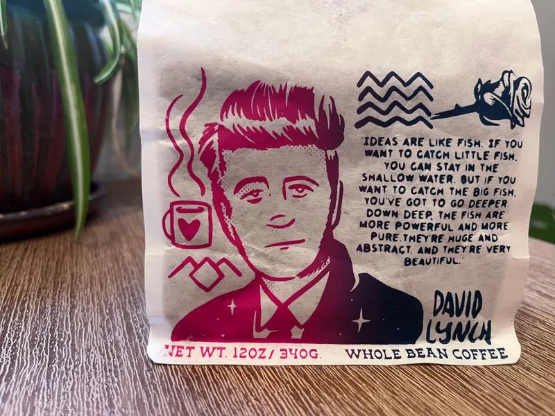 David Lynch coffee Bag of Brandywine’s David Lynch tribute coffee